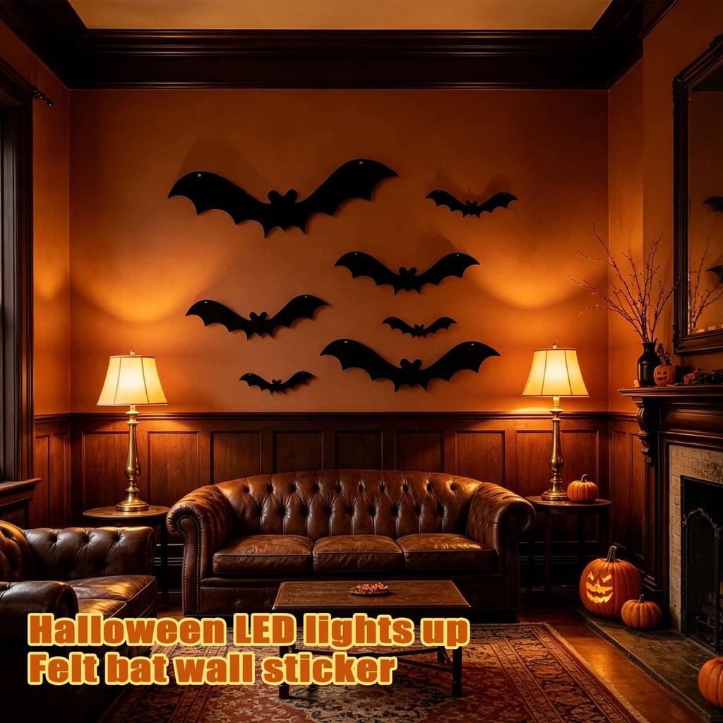 Halloween Glowing Wall Decorations for Indoor Party