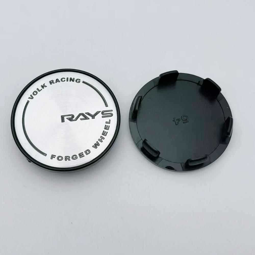 4pcs 54mm Car Wheel Center Caps With RAYS Logo Emblem Wheel Centre Cover Auto Rims Dust Cover Hubcaps Car Styling Accessories