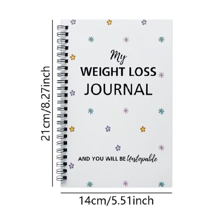 Weight Loss Journal Fitness Book Exercise Planner Weight Management Journal Pounds Lost & Body Measurement Notebook