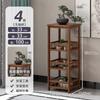 Chinese Style Floor Standing Plant Rack Non-Solid Wood Modern Indoor Pot Holder Balcony Elegant Greenery Display Shelf