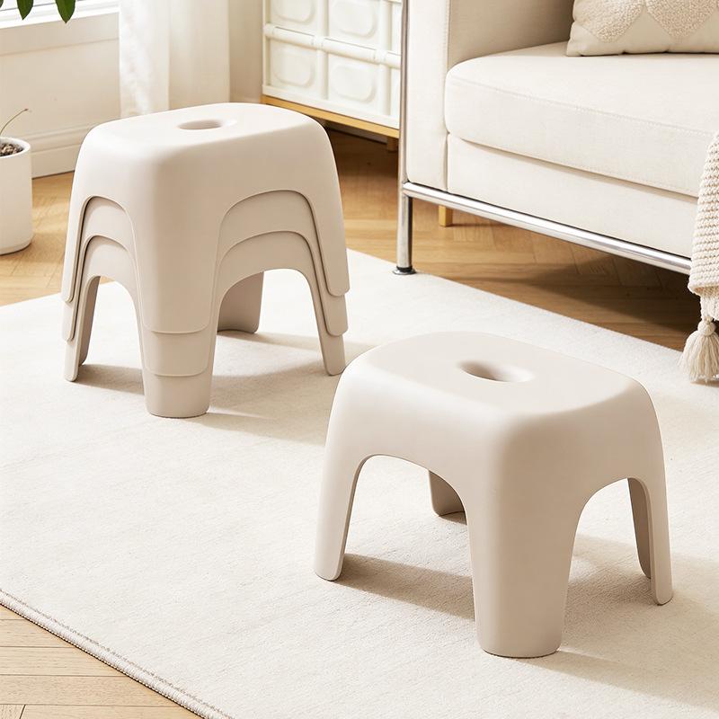 Small stool household plastic low stool non-slip strong durable living room coffee table stool children's bath stool bathroom stool