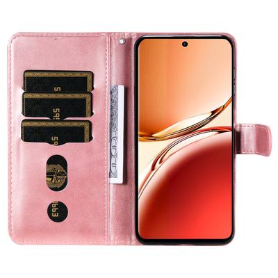 For Oppo Reno12 F 5G Case PU Leather Zipper Wallet Protective Phone Cover