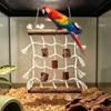 Natural Reptile Weaving Climbing Net Linen-cotton Bird Climbing Frame  Climbing Pet Animals