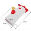 Heat Resistant Rooster Trim Oven Mitts Cotton Lined Kitchen Gloves Microwave Mitts  Cooking