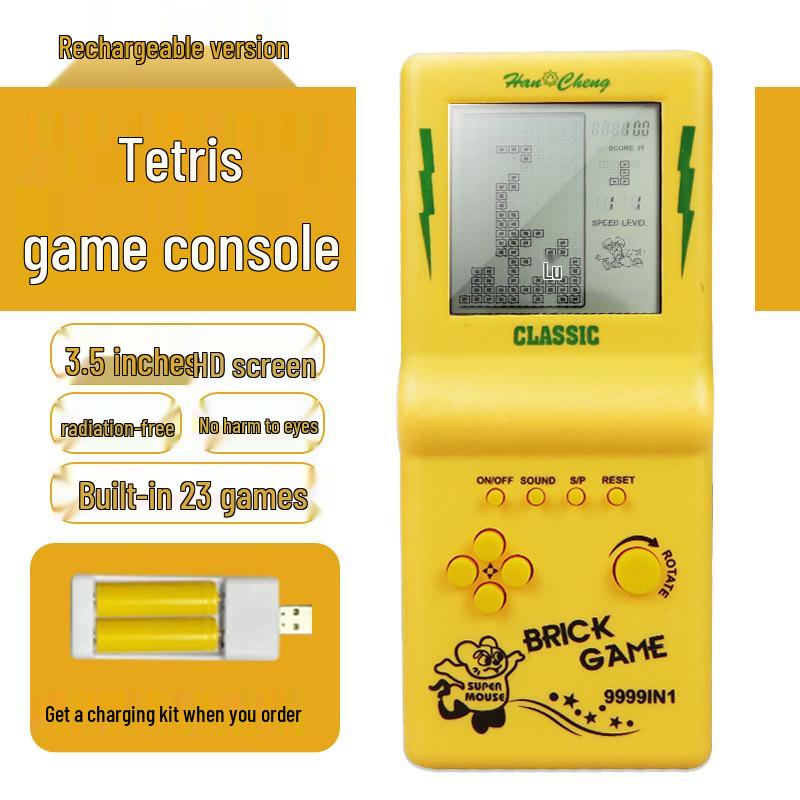 Classic Nostalgic Tetris Game Console for Children - Educational Retro Handheld Toy Gift