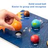 1 Set Kinder Sonnensystem Spielzeug mit 8 3D Sonnen Planeten 9 Karten Modell Universum Astronomische Wissenschaft Lernen STEM Pädagogisch