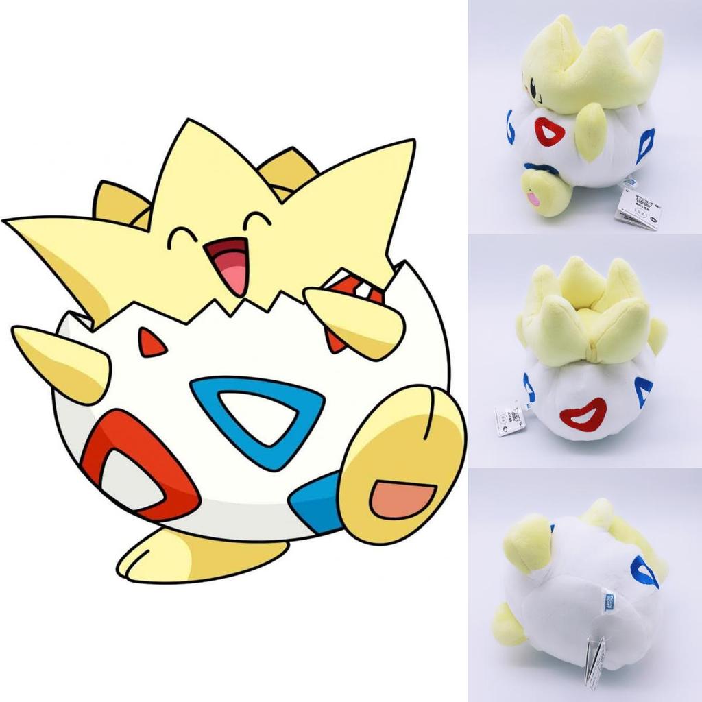 Adorable Peluche de 8" de Pokemon Togepi Monstruo de Bolsillo con Diseño de Muñeco Relleno Suave