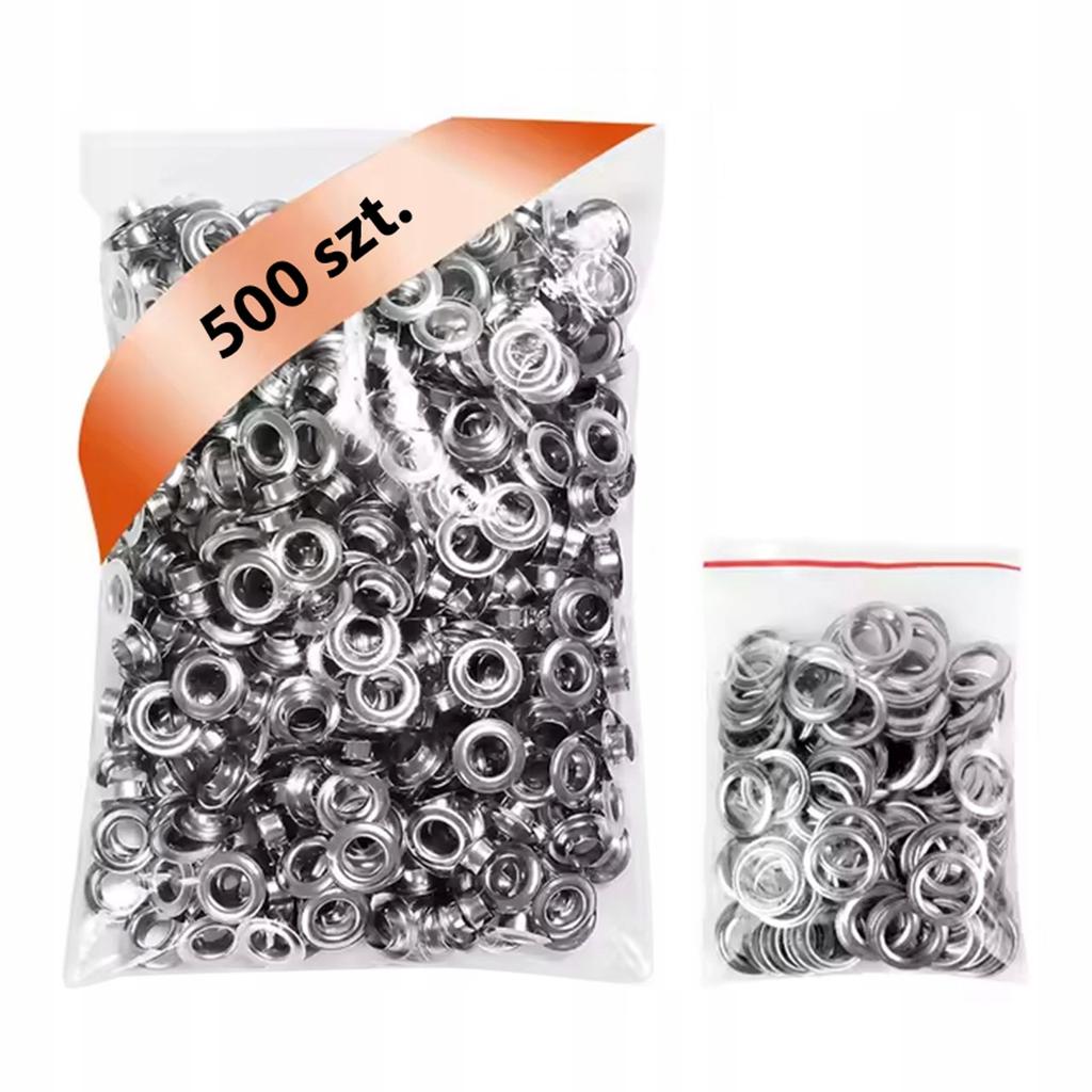 Rosfix Oczkarka Ręczna Magnetyczna ProMag 500 – Zestaw z 500 Oczkami | Do Banerów i Plandek | Średnica Oczka 10 mm