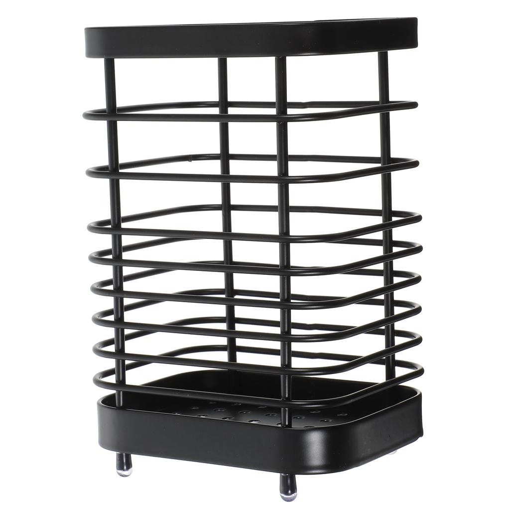 Stainless Flatware Cutlery Storage Box Utensil Holder Rack Metal Spoon Kitchen Tool