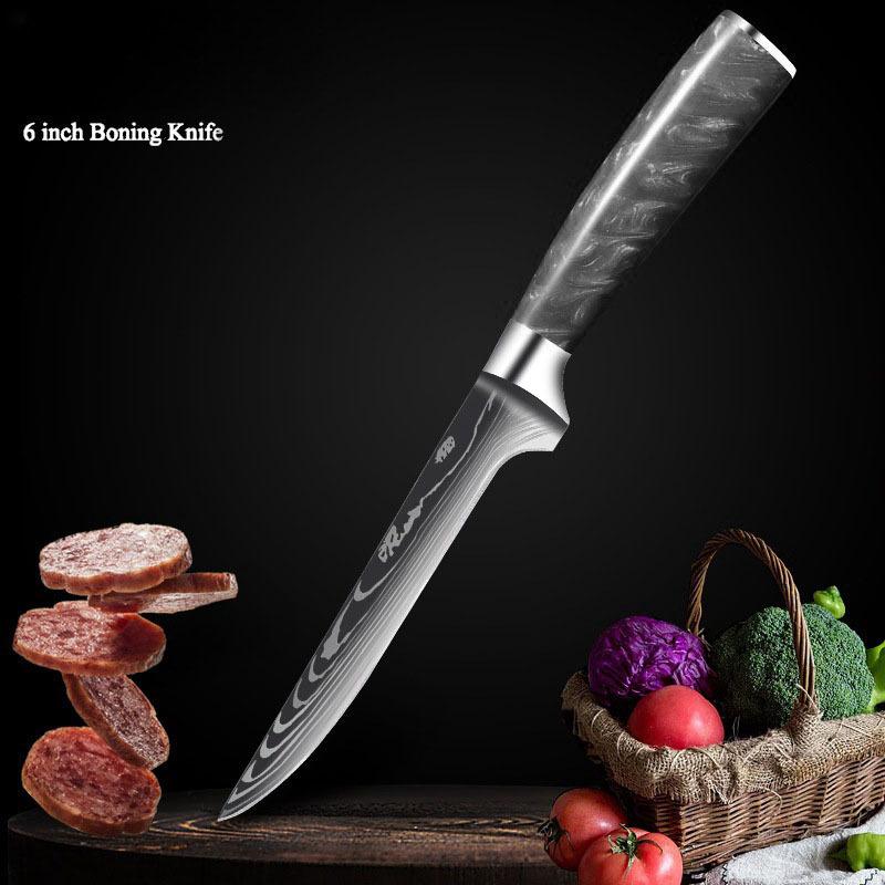 Kitchen Knives Stainless Steel Japanese Chef Knife Slicing Boning Peeling Meat Cutting Sushi Knife High-Quality Cooking Cutter