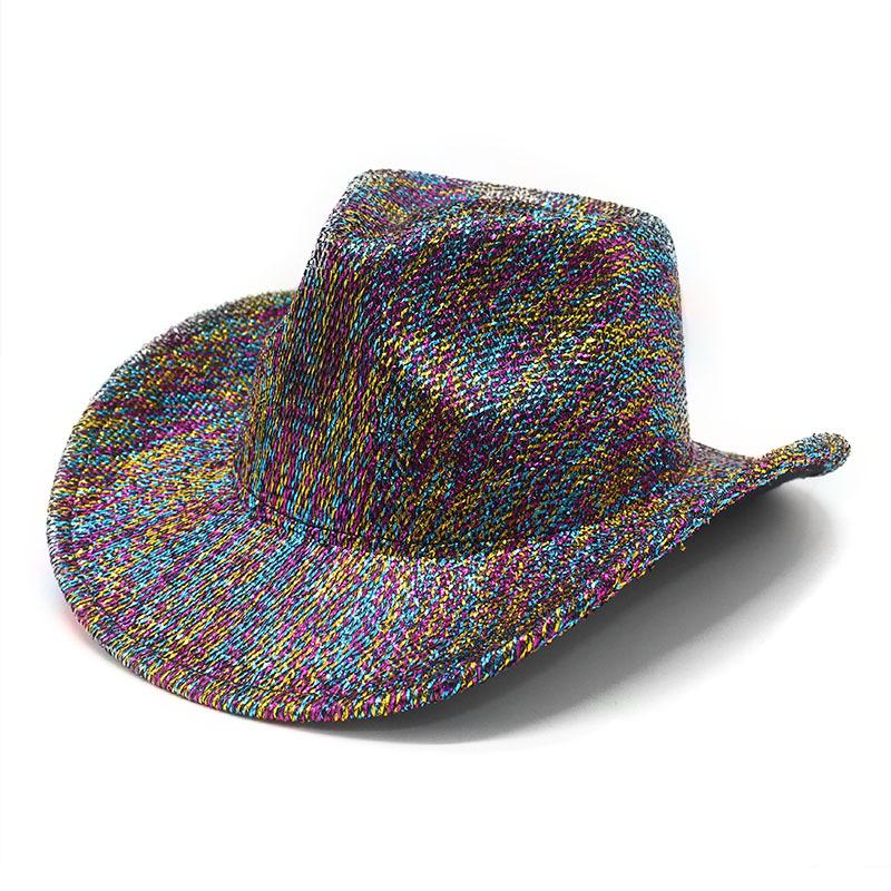 Western Cowboy Hat Male And Female Minority Style Stage Jazz Hat Big-Brimmed Top Hat