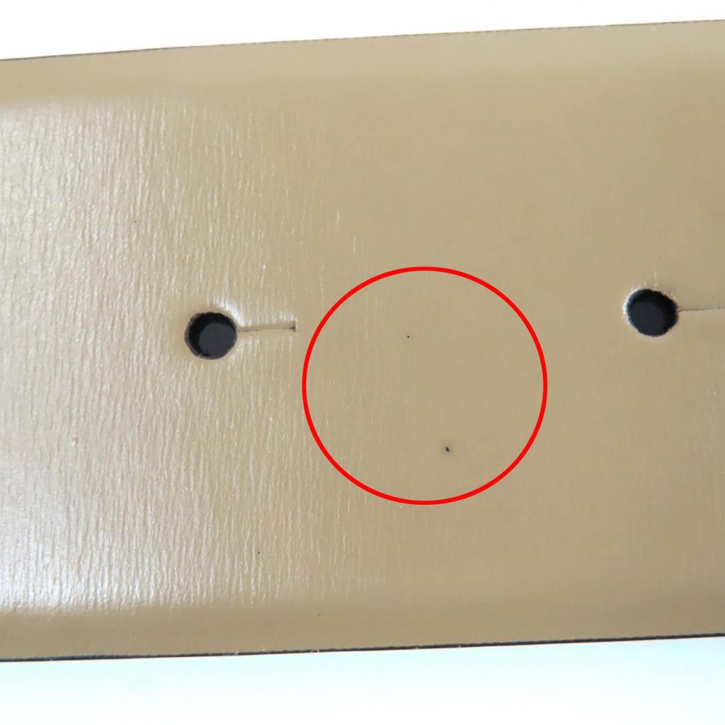 Excellent ROGER VIVIER belt logo buckle leather beige leather Women Used