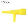 10Pcs Plastic Aquarium Fish   3 Way   Pump Control Valves (White)