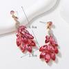 Exotic Peacock Dangle Earrings for Women Exquisite Shiny Zircon Earring Vintage Ethnic Ear Accessories Trendy Aesthetic Jewelry