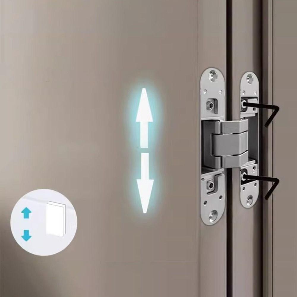 Invisible Cross Hidden Hinge Zinc Alloy Cabinet Cupboard Door Hinge  Household Hardware Accessories