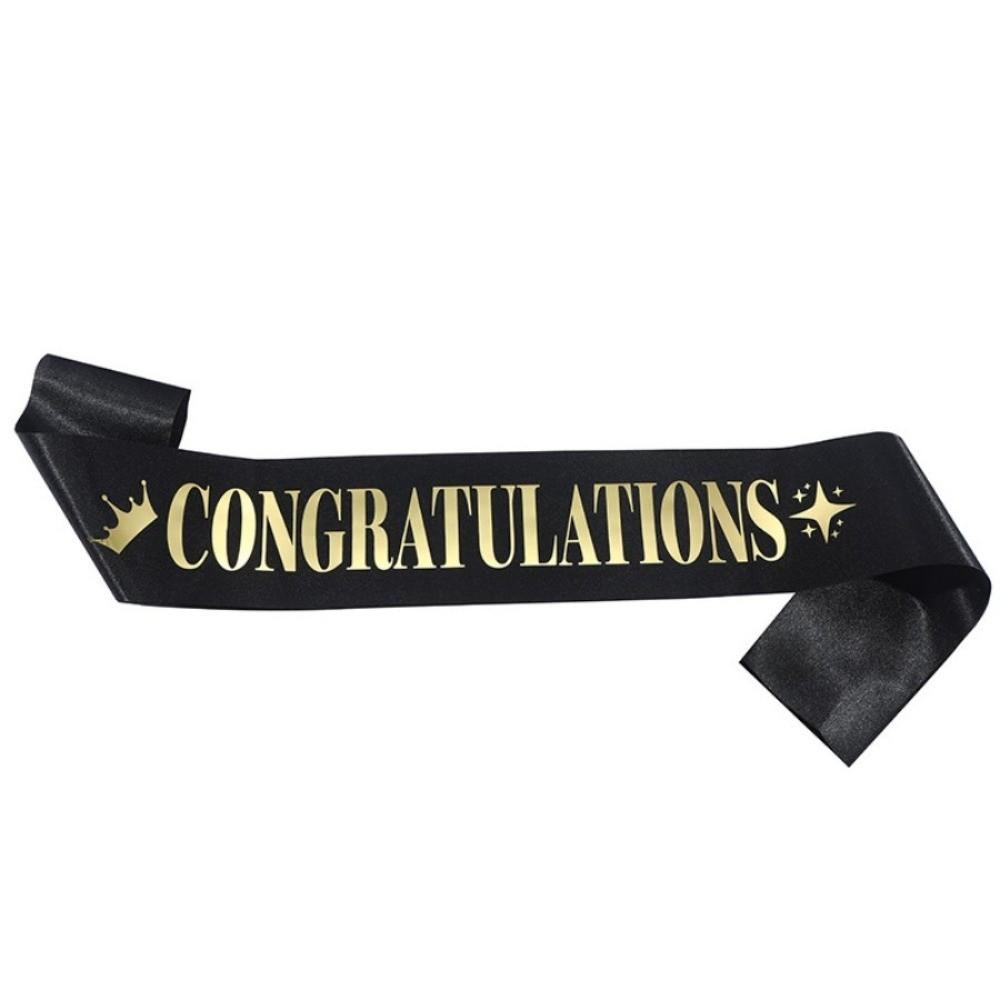 Satin-Stola mit Farbverlauf Mehrfarbiges Satinband Neues Glückwunschband Geschenk