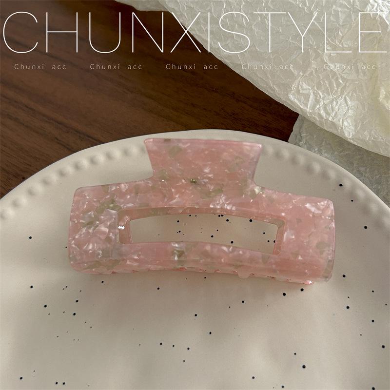 Large French Retro Mermaid Color Hairpin Shark Clip