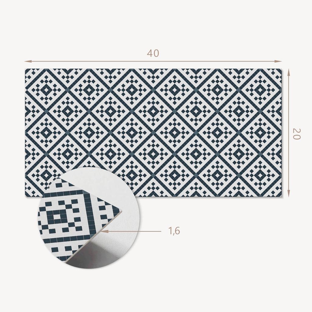 Samoprzylepna Dekoracja Winylowa Na Ścianę Geometryczny Wzór W Romby 10X40X20 Cm