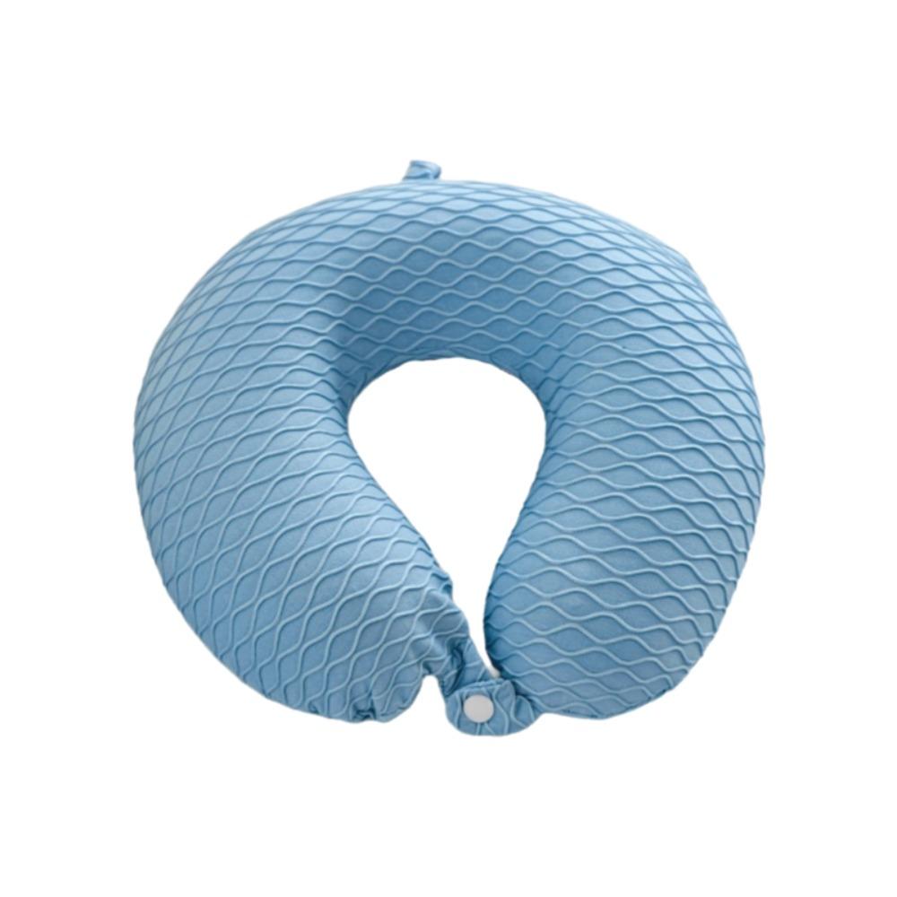 

Removable Neck Support Pillow Slow Rebound Sleeping Neck Protector Business Trip синий