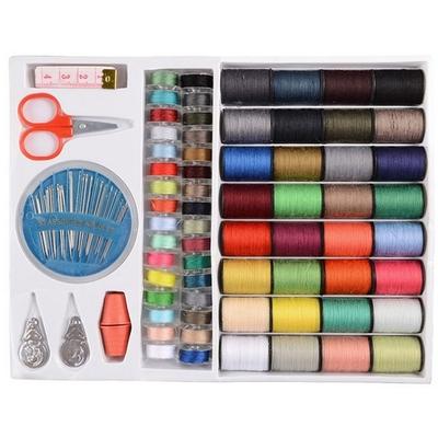 Nuevos estilos, oferta especial, 64 carretes, varios colores, hilos de coser, juego de agujas, Kit de herramientas de costura