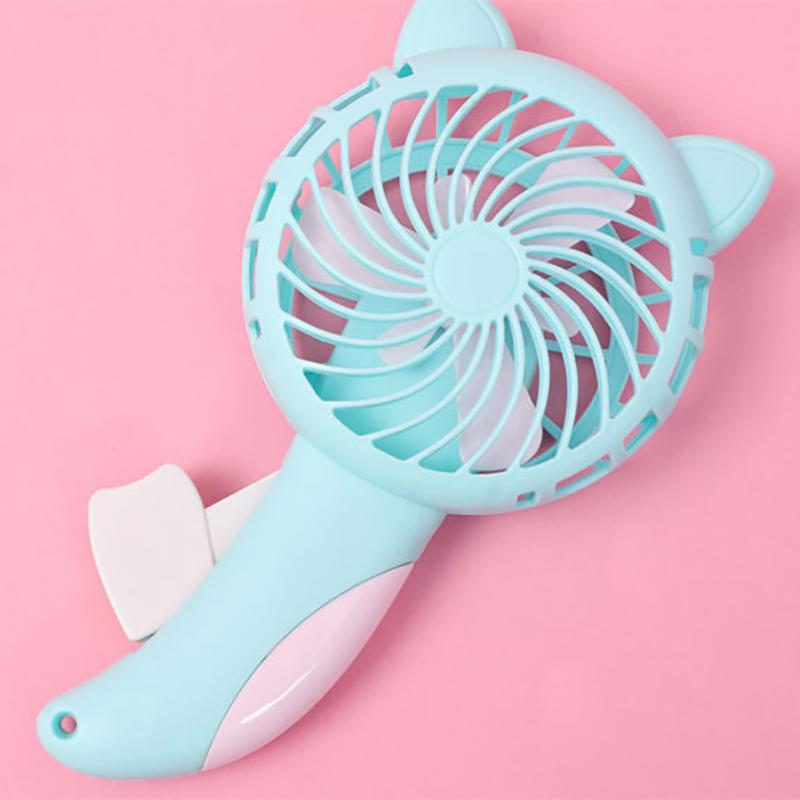 Manual Press Small Fan Hand Pressure Fan Personal Fan Handheld Cartoon Mini Portable Hand Fan For Kids Girls Women Man Outdoor