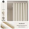 Chang Baosen No-Drill Shower Curtain & Rod Set