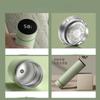 Intelligence Thermos Cup 480ml Vacuum Flasks Portable Stainless Steel Thermos Cup Water Bottle Travel Tea Mug Office Thermos Cup