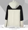 Autumn Waterproof Windproof Hooded Jacket - Unisex Color Block Thin Mountaineering Outerwear