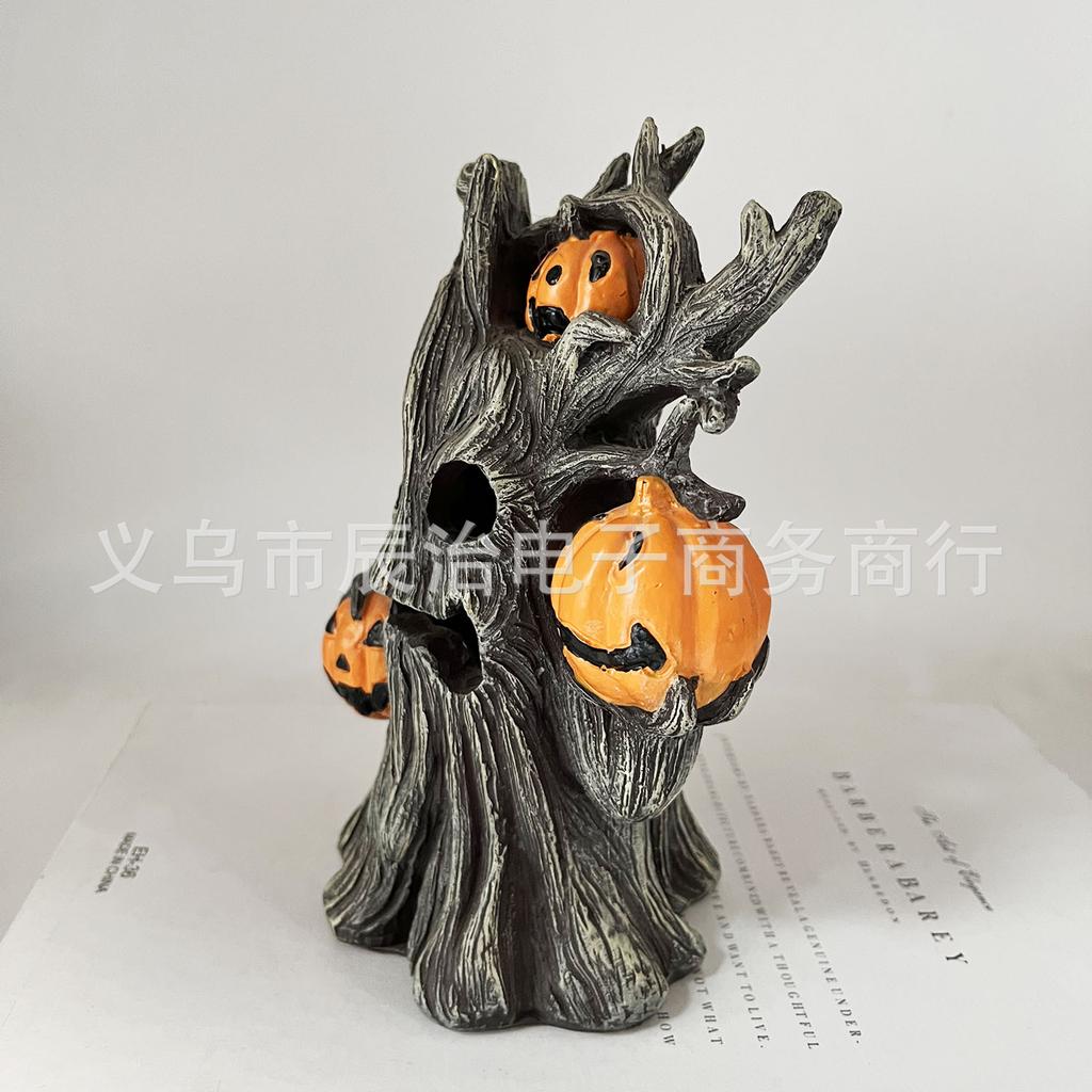 Pumpkin tree monster shape sculpture ornament home outdoor garden decoration handicraft ornament