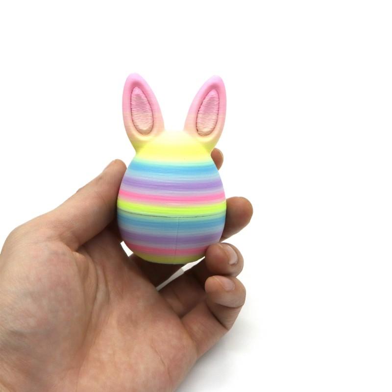 Easter Rabbit Mini Bunny Home Desktop Ornament  3D Printed Rabbit Eggs Ornament Animal Model Ehappy Easter Day Kids Party Gift
