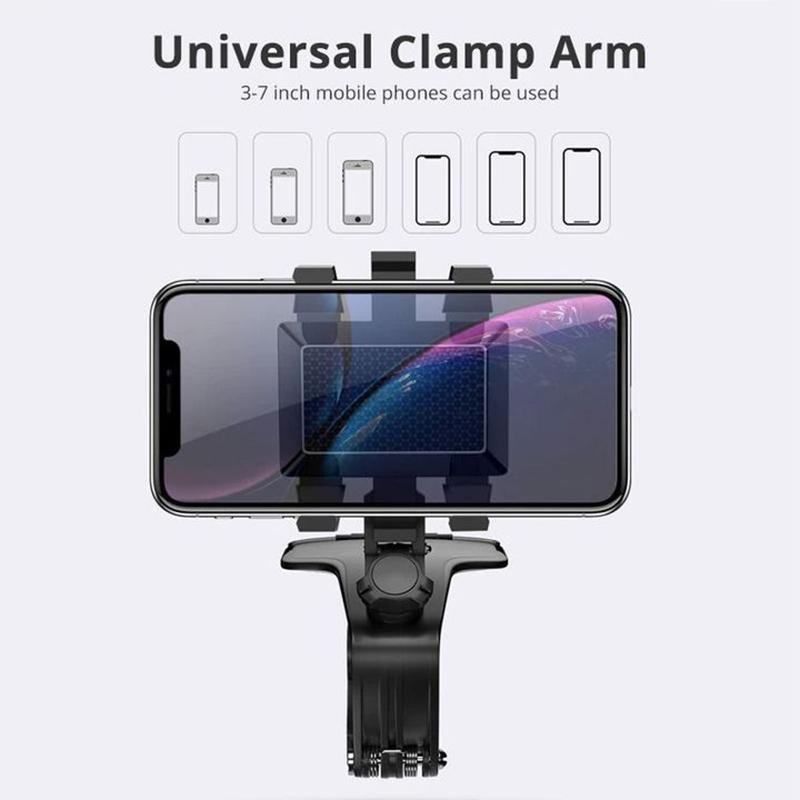 Car Phone Holder Stand,1200 °Rotation Universal HUD Dashboard Car Clip Mount Gps Bracket,Mobile Phone Bracket For Auto Car