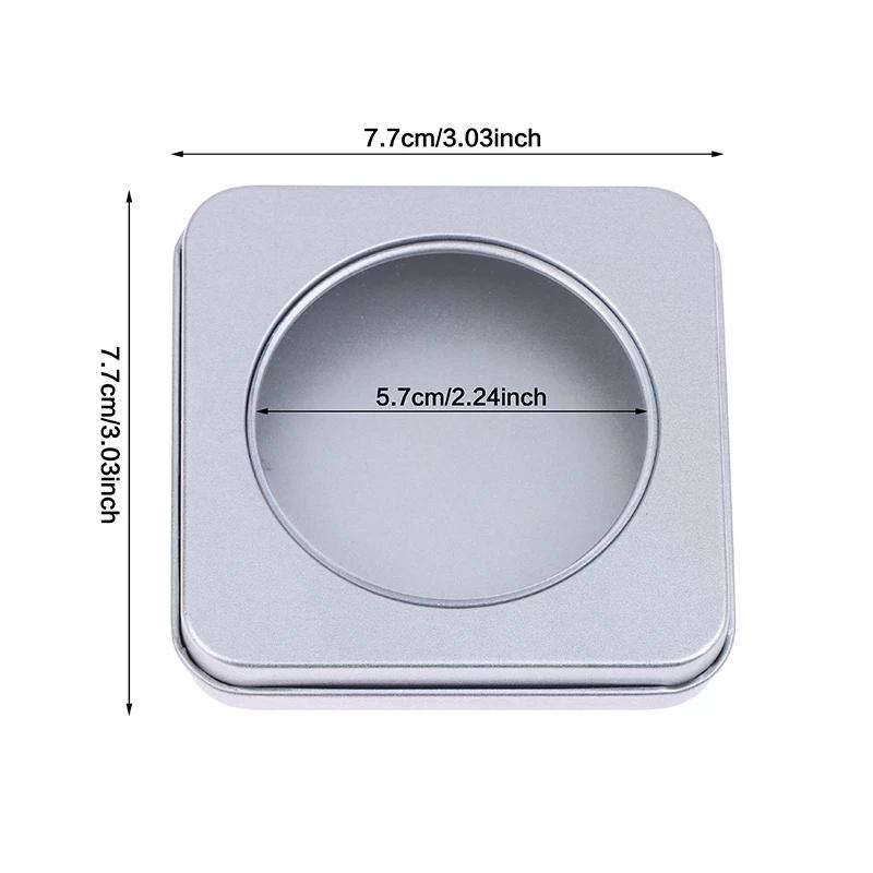 1/5 Pcs Press On Nail Storage Boxes Storage Case Tin Box Windowed Fake Nail Organizer Container For Nails Display Salon Supplies