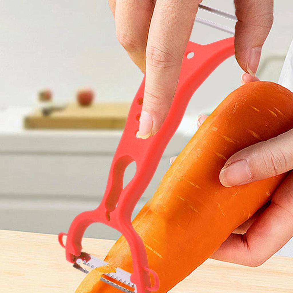 1PC Stainless Steel Vegetable Peeler Potato Peeler Multi-function Double Head Grater Easy To Clean Fruit Tool Kitchen Accessory