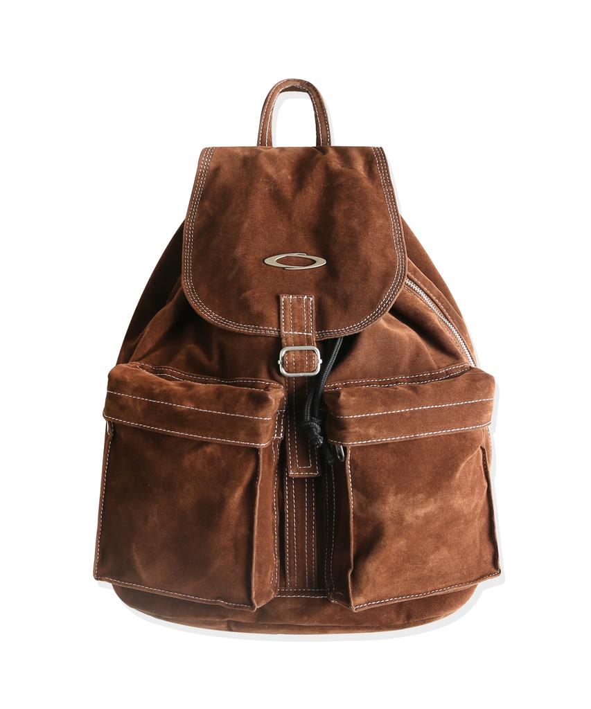 Noiago Noi1746 Suede Flap Backpack (Brown)
