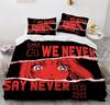 Anime Girl Cartoon Bed Linen Set 3-Piece 3D Print Anime Duvet Cover with Zip Microfibre Teenager Duvet Covers with 2 Pillowcases