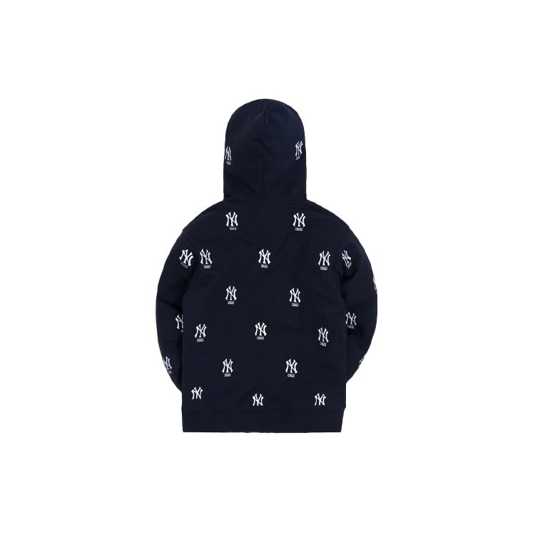 Kith For Major League Baseball New York Yankees Monogram Hoodie Navy Unisex Tops Blue KH2450-102