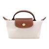 Le Pliage 17 Drukknoop Ritssluiting Korte Handgreep Tas Met Leerafwerking Dames handtassen Beige 34175089p71