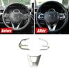Chrome Car Steering Wheel Switch Cover Trim 3Pcs For Toyota RAV4 Corolla Cross