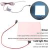 12V 10X10Cm El Flexible Electroluminescent Cold Light Source Cuttable Diy Luminous Frame Backlight Model Environmental Source