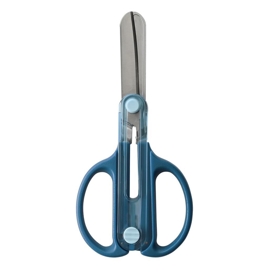 Kutsuwa Kwtra Safety Scissors with Integrated Cap Kids Navy SS122NB