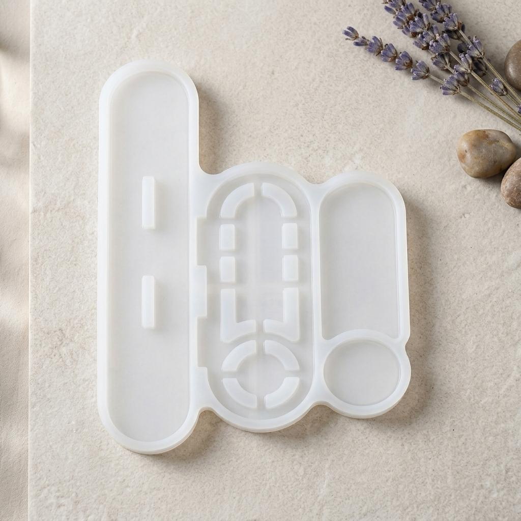 Silicone Mold DIY Modular Signage Desktop Decoration Accessories D6312 DIY Sign Mold белый