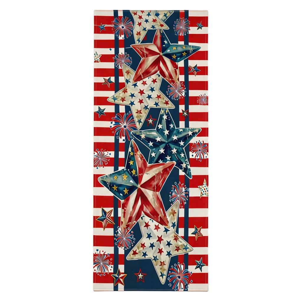 Independence Day 0th Anniversary Tablecloth Decoration, Suitable For Celebrating Independence Day