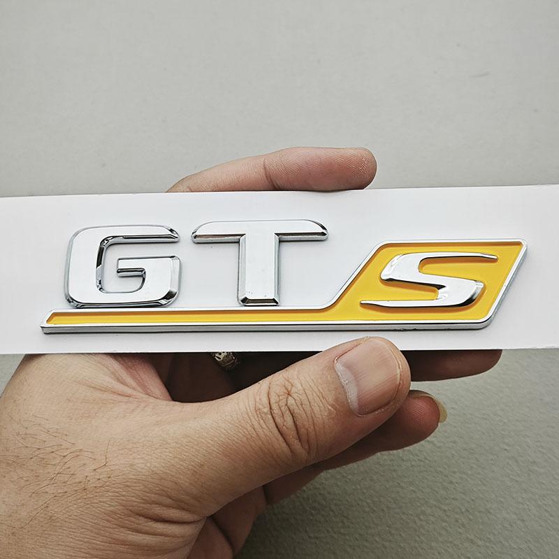Logo GTS Car Letters Rear Trunk Badge Emblem Sticker Decals For Mercedes Benz AMG GT GTS C190 Tail Marking Exterior Accessories