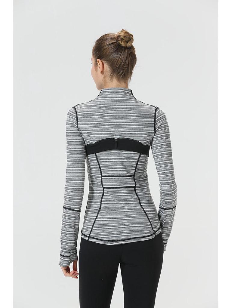 Women's Swift Speed Quick-Dry Stand Collar Sport Jacket for Yoga, Running, and Dance