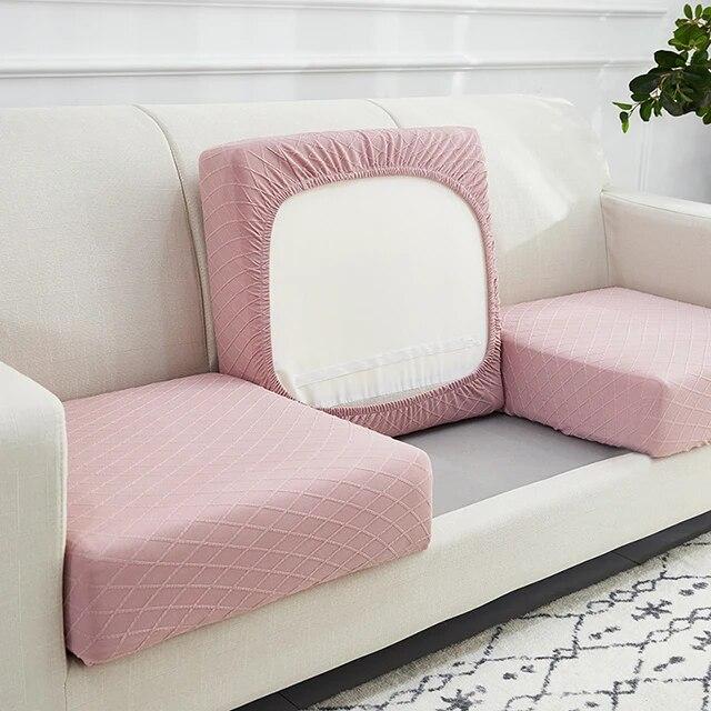 1/2/3/4 Seater Jacquard Sofa Cushion Cover for Living Room Elastic Seat Protector Case Stretch for Furniture Pet Kid Sofa Covers
