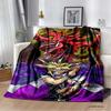 Anime Yu Gi Oh Card Yugioh Throw Blanket Blue Eyes White Dragon Anime Cartoon Soft Plush Blanket Bedroom Bedspread Home Decor
