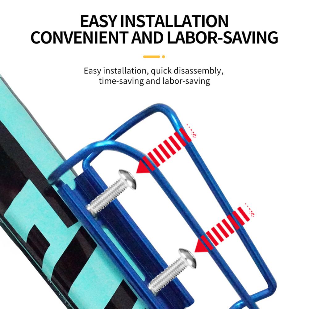 Bicycle Bottle Holder Aluminum Alloy Bicycle Kettle Cage Universal Road Mountain Bike Water Bottle Rack Cycling Water Cup Mount