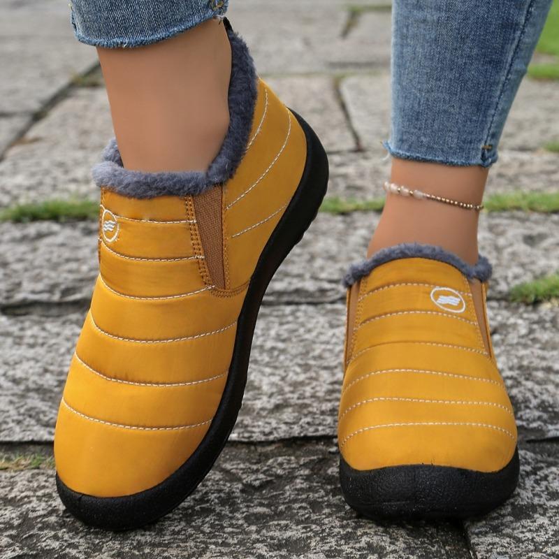 Women's Plus Size Old Beijing Snow Boots – Thickly Padded & Fleece-Lined, Warm Casual Cotton Winter Boots