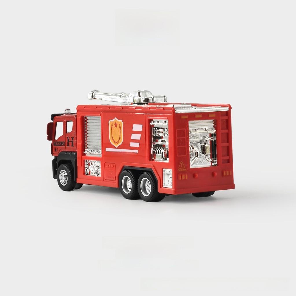 Alloy Waste Disposal Truck Inertia Engineering Vehicle For Kids Educational Play