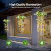 Outdoor Solar Butterfly Hanging Lantern Decorative Garden Plant Light Landscape Hanging Lamp for Patio Balcony Yard Porch